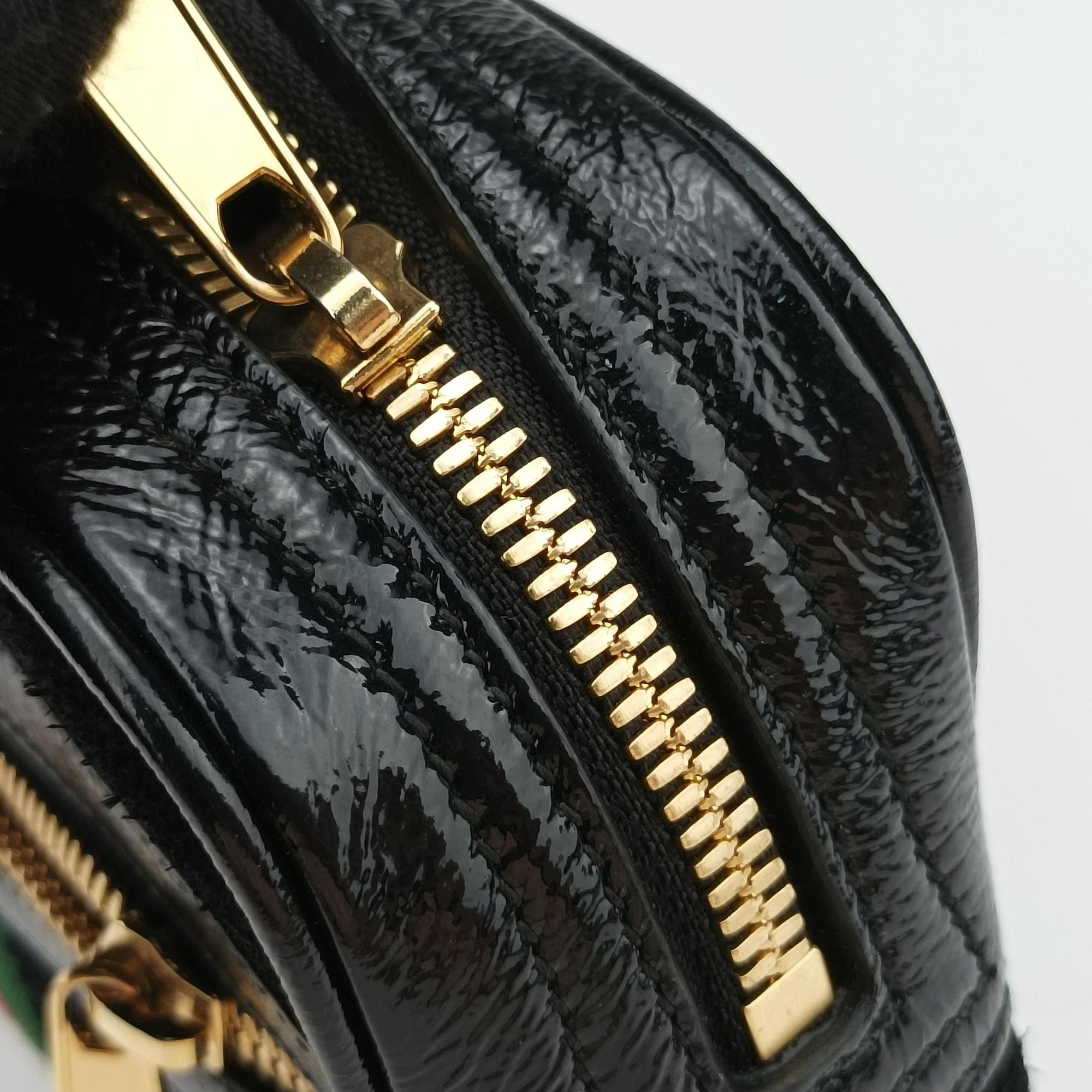 Pre-owned Gucci Ophidia Black Suede×leather 517076 shoulderbag | stylenewstar