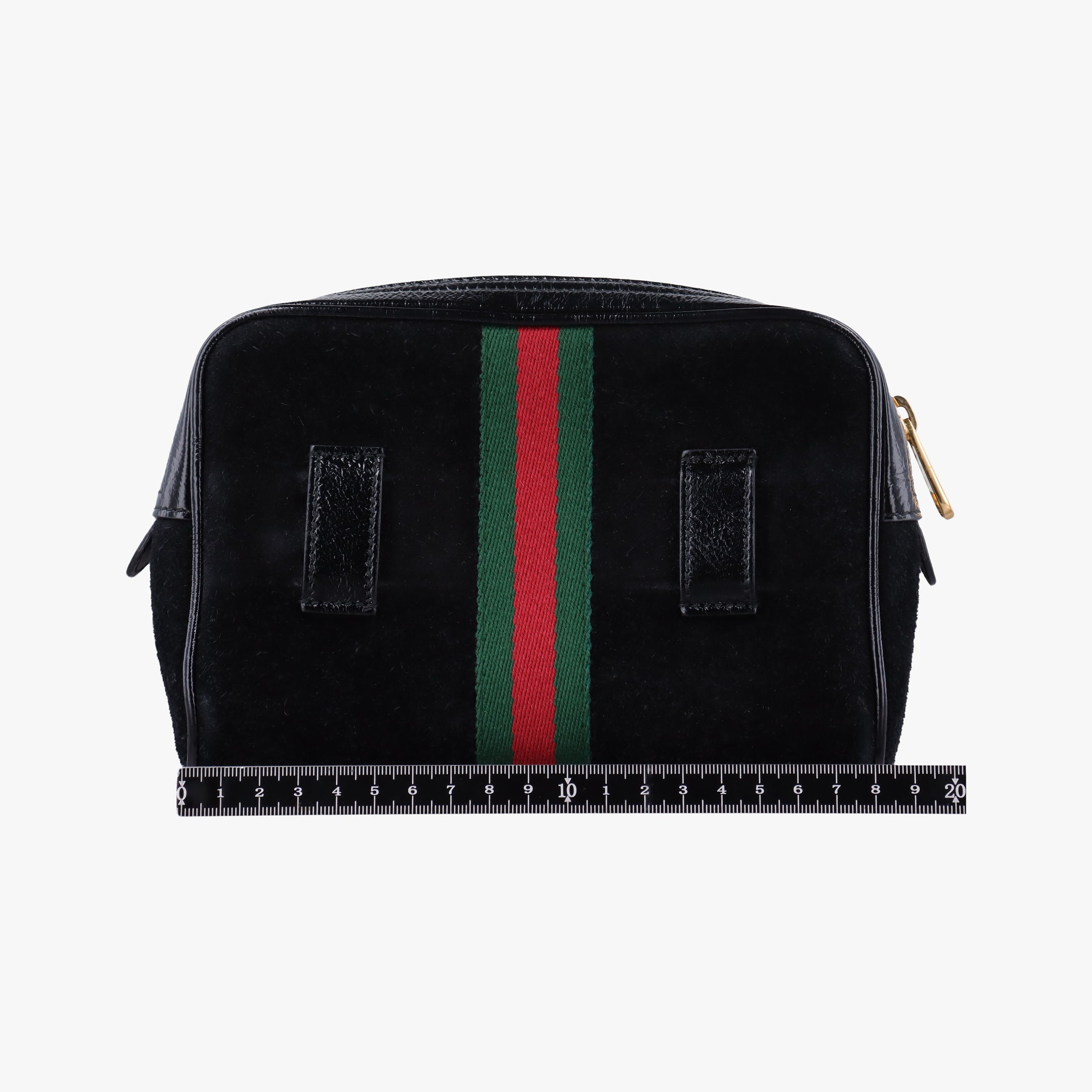 Pre-owned Gucci Ophidia Black Suede×leather 517076 shoulderbag | stylenewstar