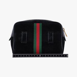 Pre-owned Gucci Ophidia Black Suede×leather 517076 shoulderbag | stylenewstar