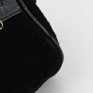 Pre-owned Gucci Ophidia Black Suede×leather 517076 shoulderbag | stylenewstar