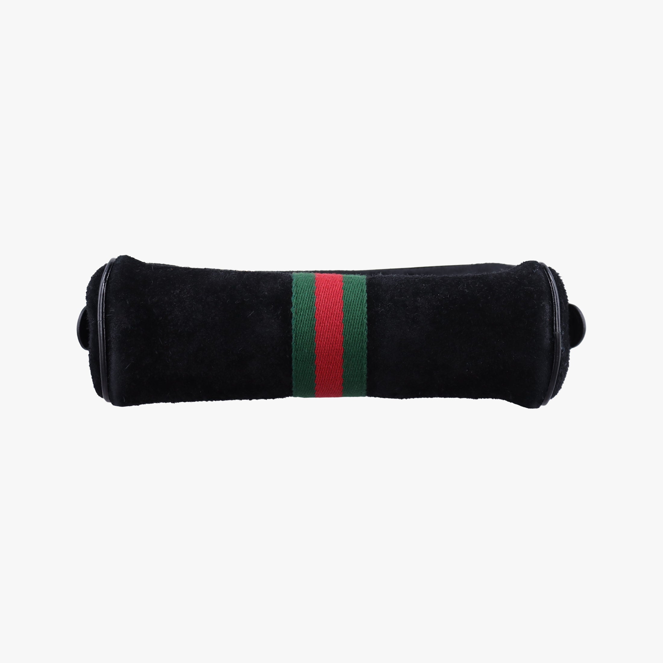 Pre-owned Gucci Ophidia Black Suede×leather 517076 shoulderbag | stylenewstar