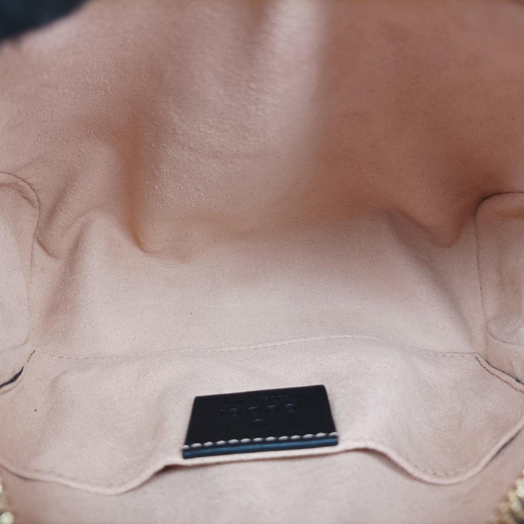 Pre-owned Gucci Ophidia Black Suede×leather 517076 shoulderbag | stylenewstar