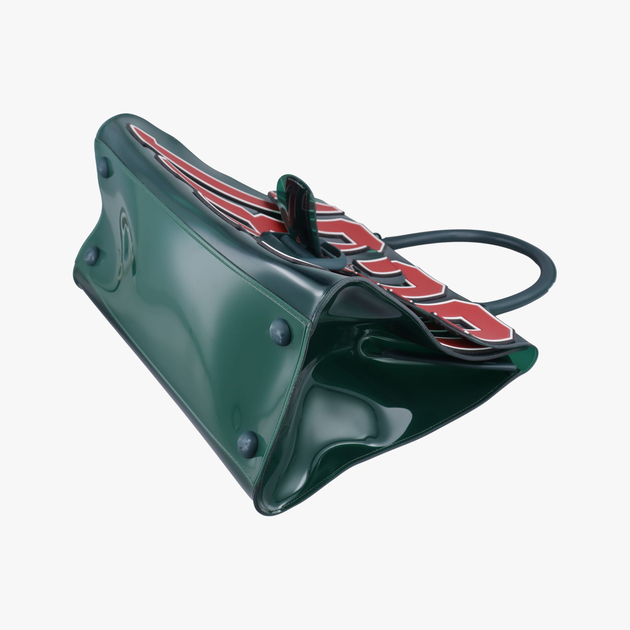 Secondhand Delvaux The Hero Green PVC (Vinyl Chloride) × Rubber  handbag | stylenewstar