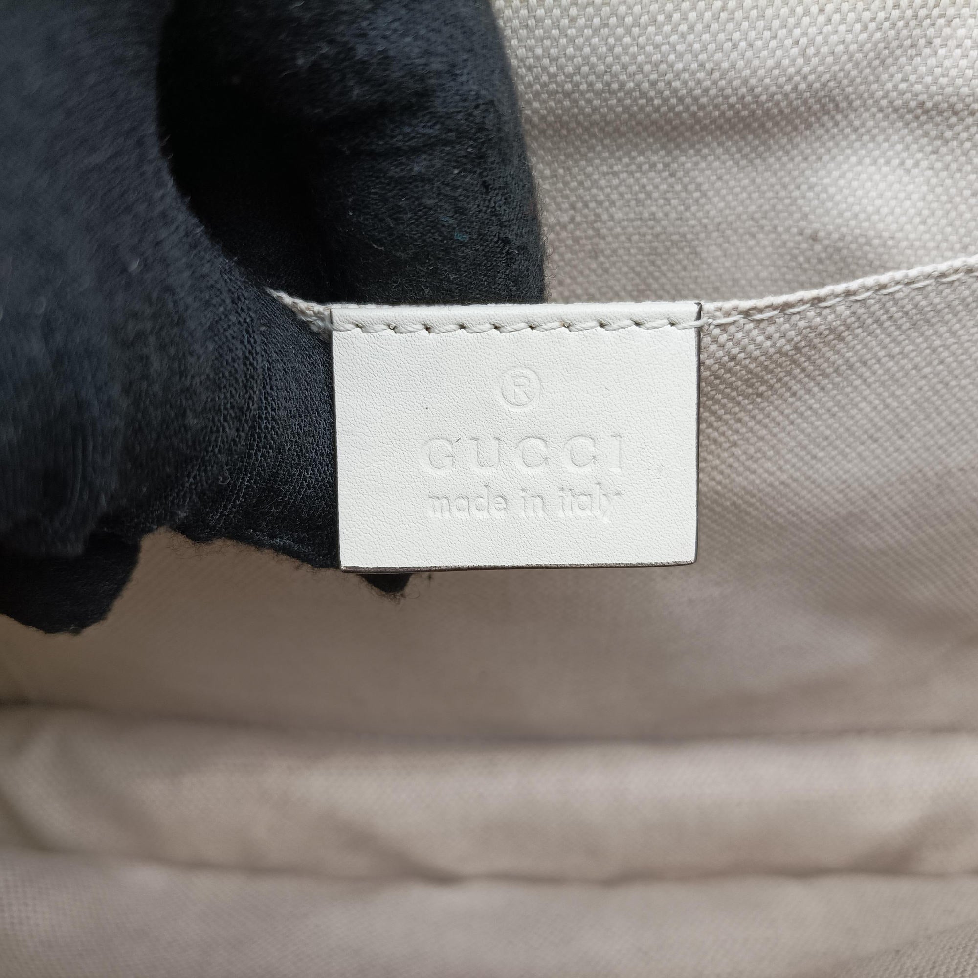 Secondhand Gucci Dionysus bamboo White×navy×red Leather 448075 shoulderbag | stylenewstar