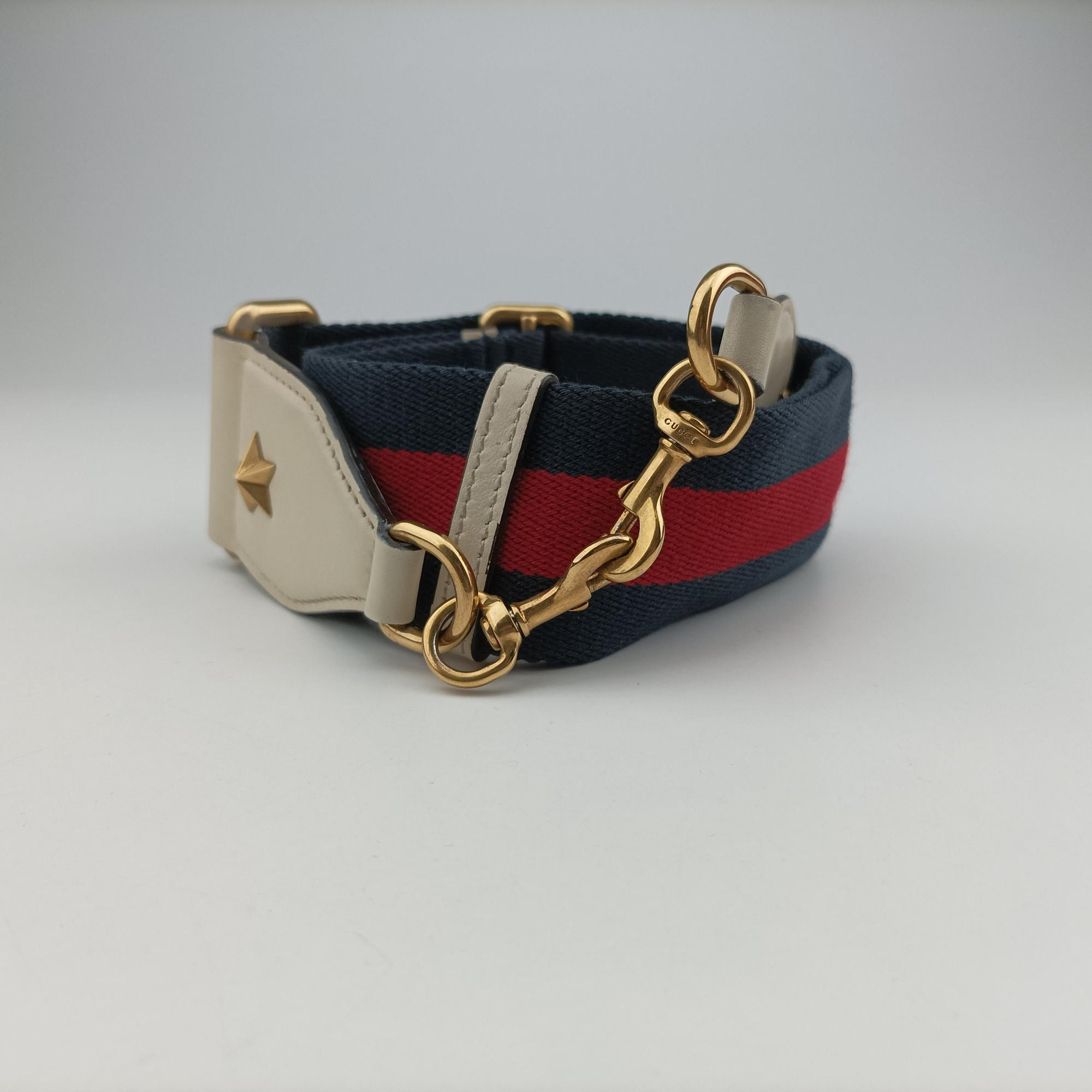 Secondhand Gucci Dionysus bamboo White×navy×red Leather 448075 shoulderbag | stylenewstar