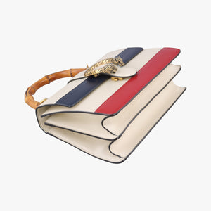 Secondhand Gucci Dionysus bamboo White×navy×red Leather 448075 shoulderbag | stylenewstar