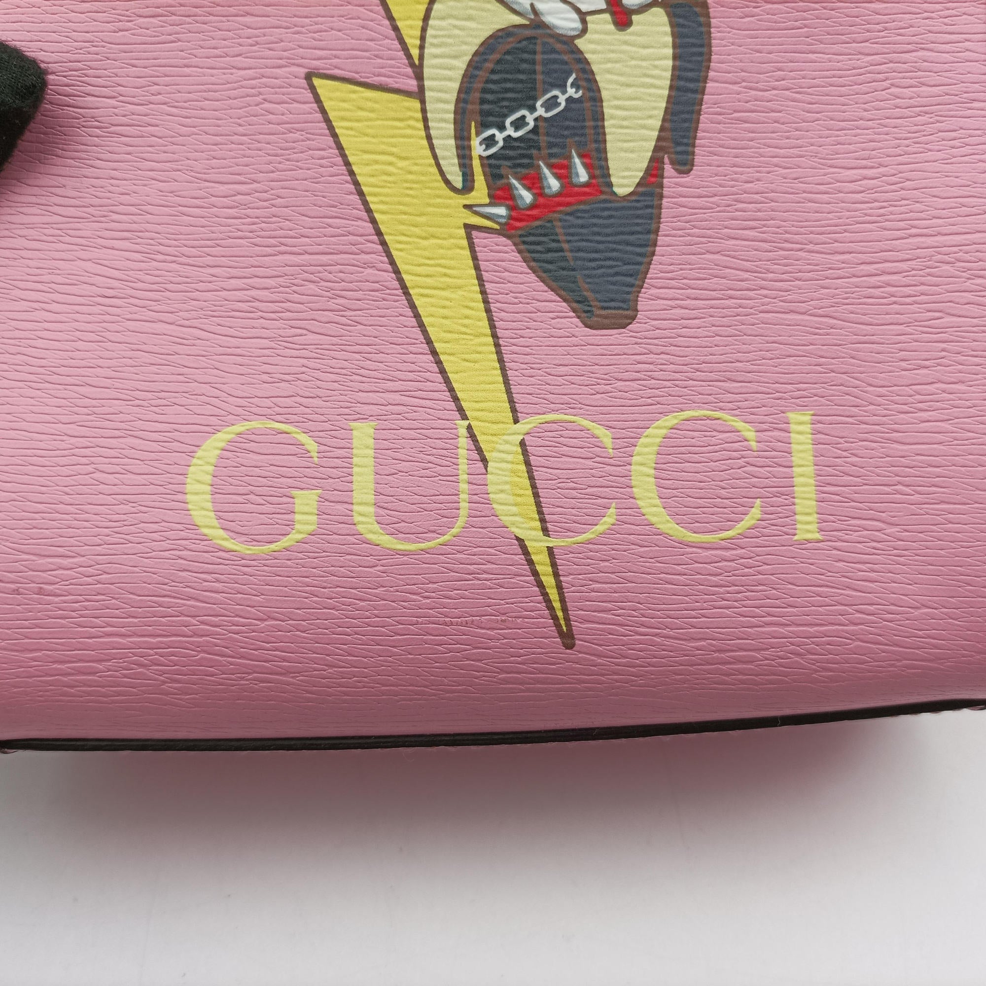 Pre-owned Gucci Bananya Mini Pink Leather 671623 shoulderbag | stylenewstar