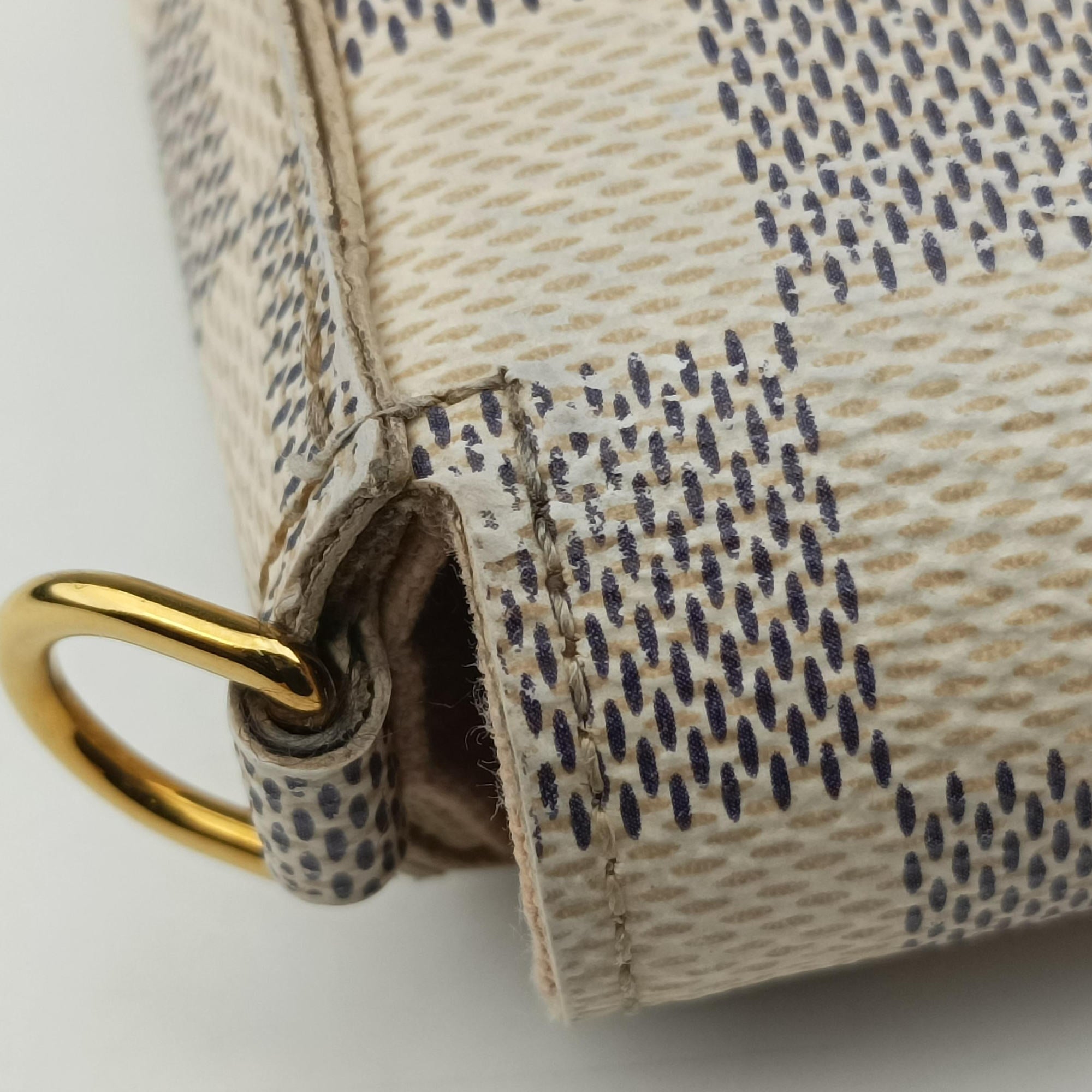 Pre-owned Louis Vuitton Pochette Felicie Azur Damier Canvas N63106 shoulderbag | stylenewstar