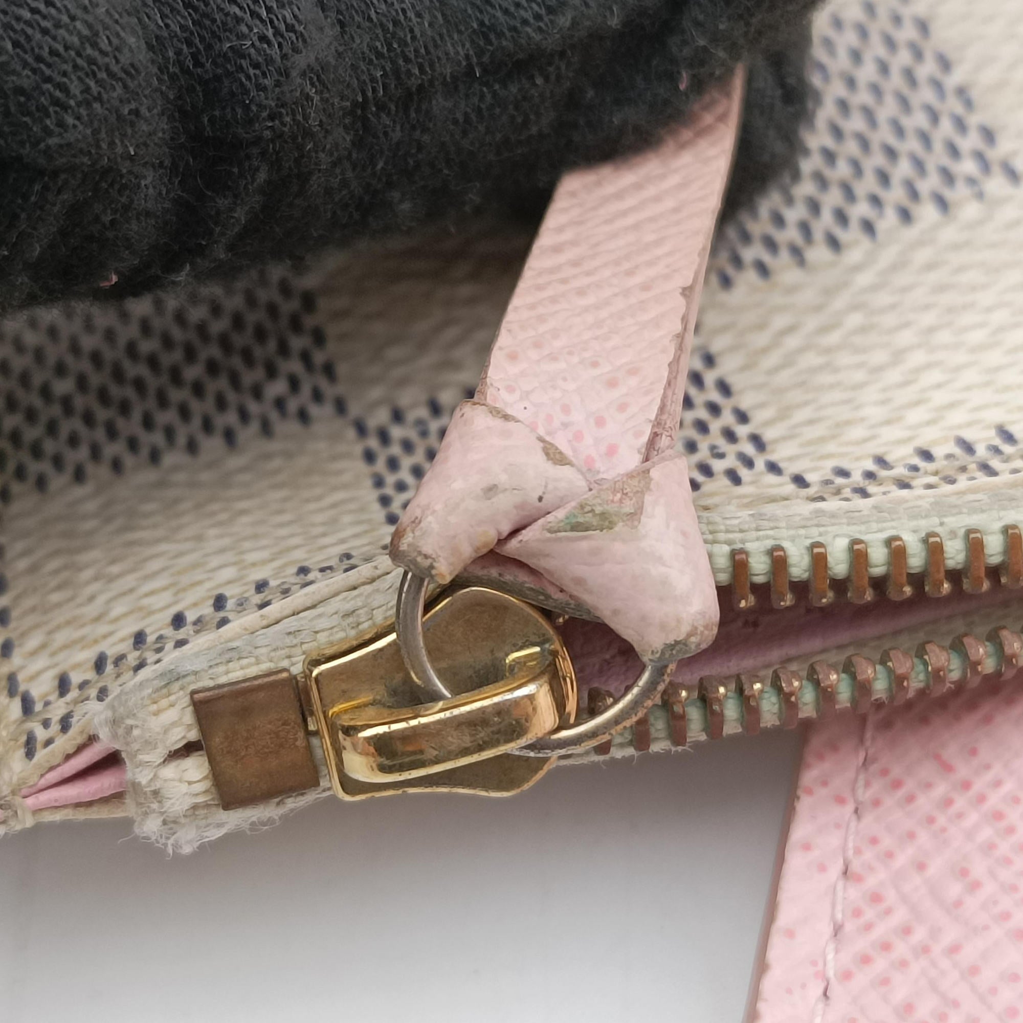 Pre-owned Louis Vuitton Pochette Felicie Azur Damier Canvas N63106 shoulderbag | stylenewstar