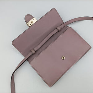 Pre-owned Gucci Interlocking G Pink Leather 369664 shoulderbag | stylenewstar