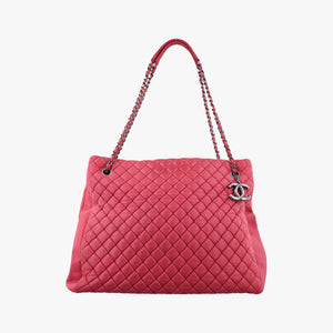 Vintage Chanel Matelasse cocomark Mademoiselle Red Iridescent Calfskin A67389 handbag | stylenewstar