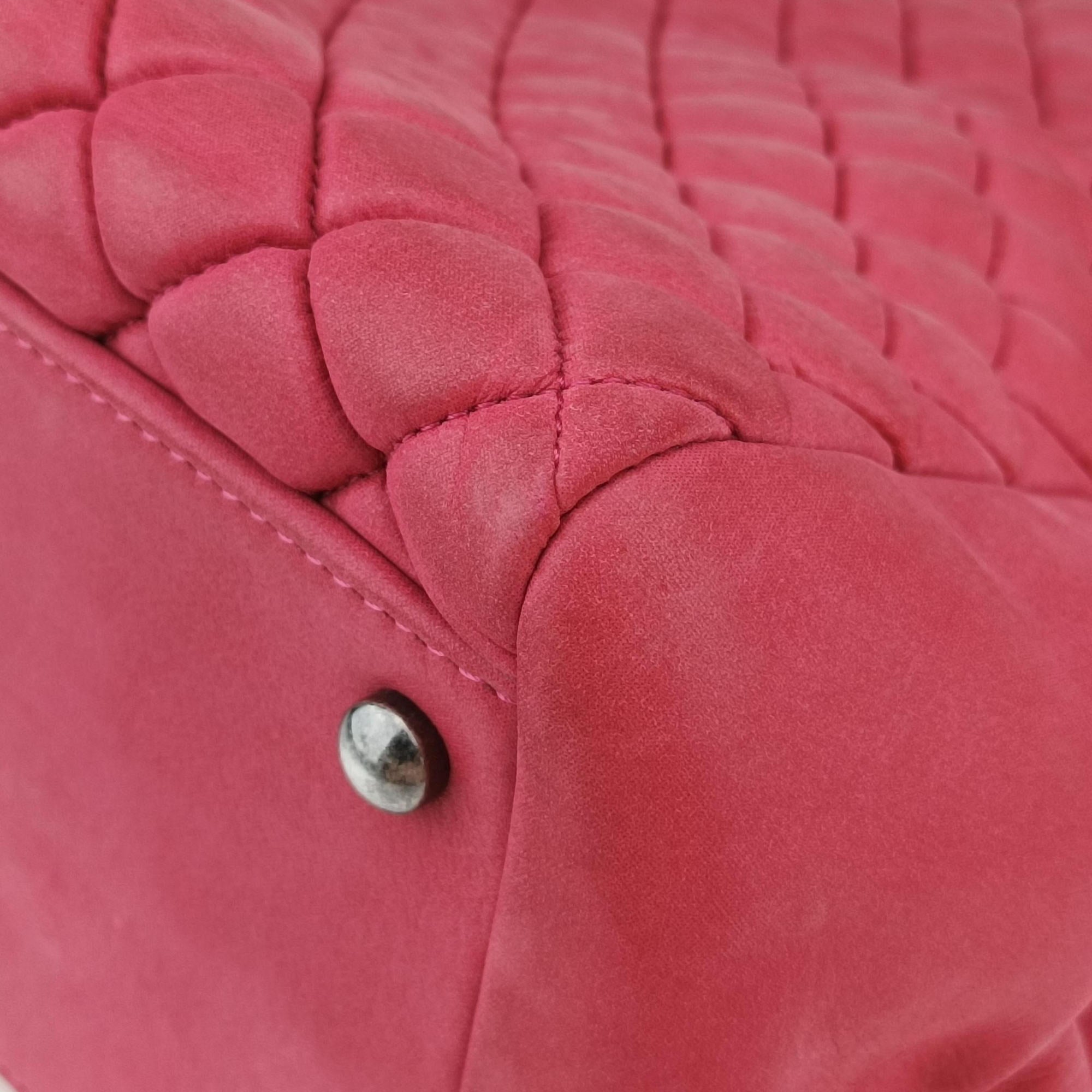 Vintage Chanel Matelasse cocomark Mademoiselle Red Iridescent Calfskin A67389 handbag | stylenewstar