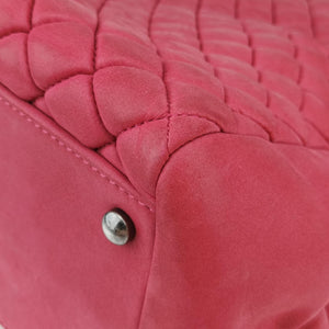 Vintage Chanel Matelasse cocomark Mademoiselle Red Iridescent Calfskin A67389 handbag | stylenewstar