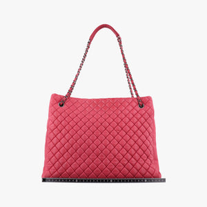 Vintage Chanel Matelasse cocomark Mademoiselle Red Iridescent Calfskin A67389 handbag | stylenewstar