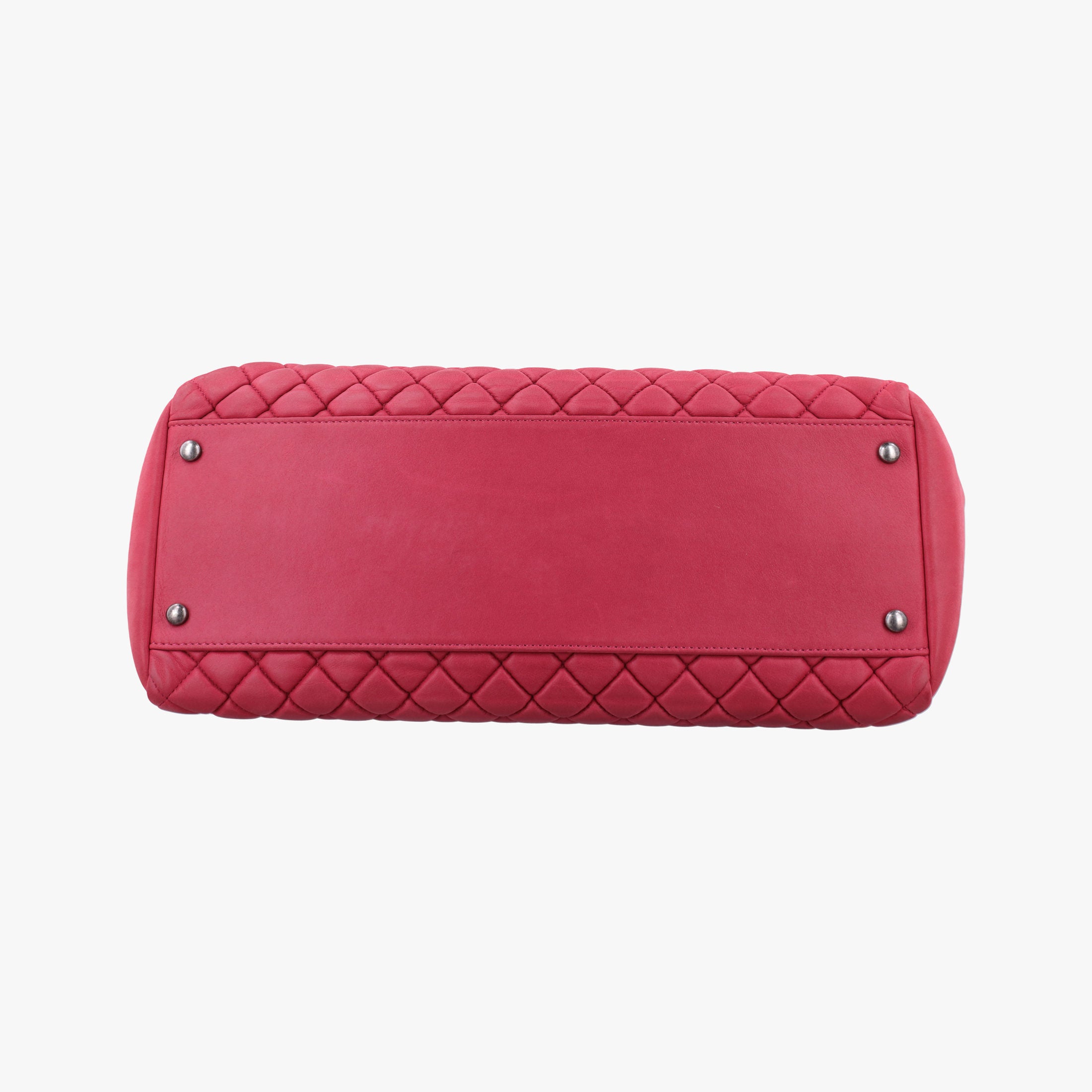 Vintage Chanel Matelasse cocomark Mademoiselle Red Iridescent Calfskin A67389 handbag | stylenewstar