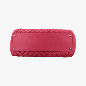 Vintage Chanel Matelasse cocomark Mademoiselle Red Iridescent Calfskin A67389 handbag | stylenewstar