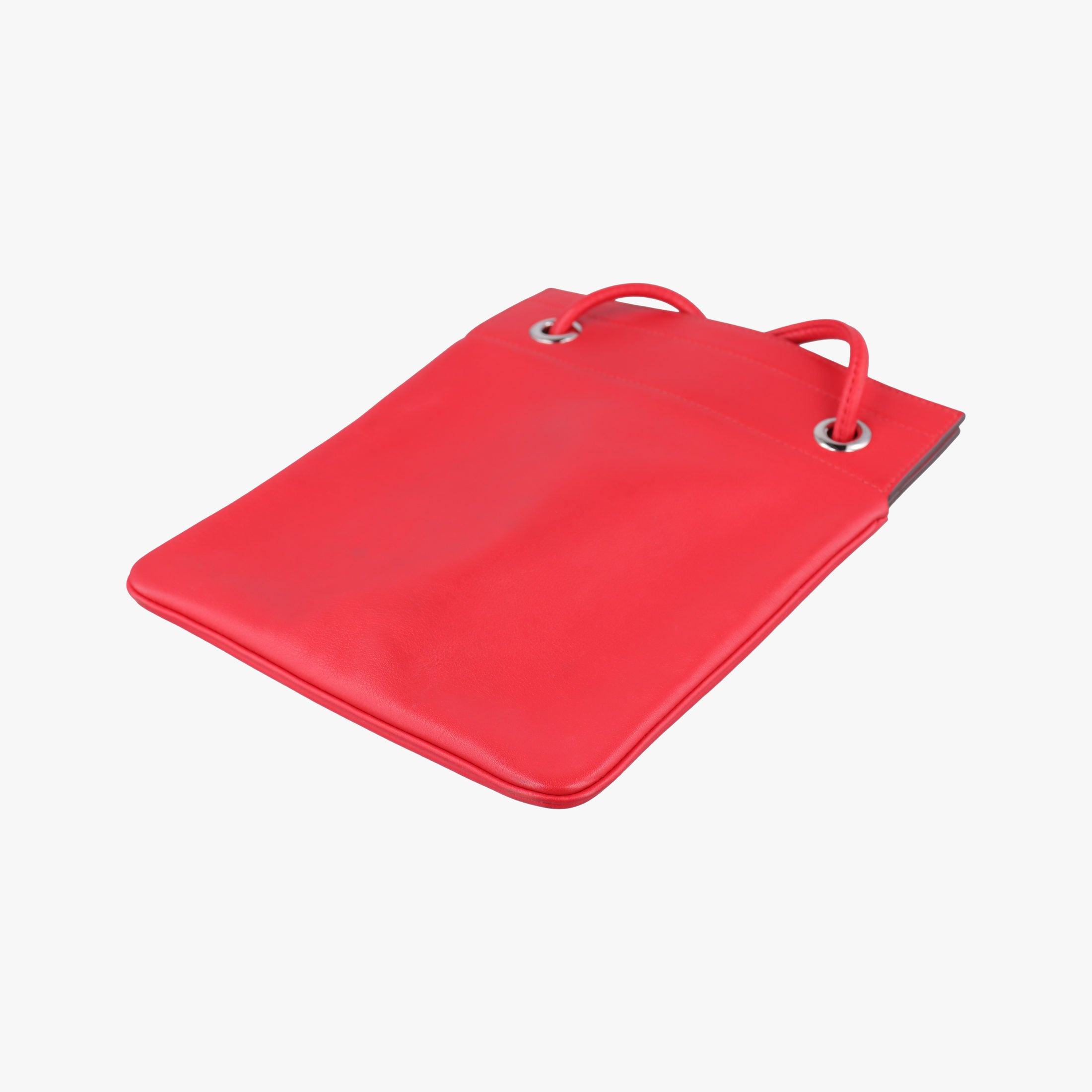 Pre-owned Hermes Sac Aline mini Red lambskin  shoulderbag | stylenewstar