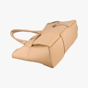 Vintage Bottega Veneta THE ARCO Tote khaki lambskin  handbag | stylenewstar