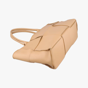 Vintage Bottega Veneta THE ARCO Tote khaki lambskin  handbag | stylenewstar