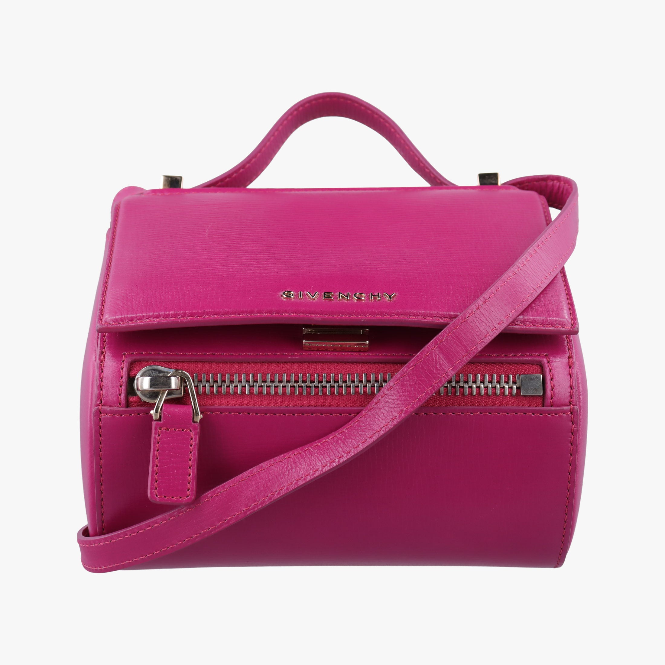 Pre-owned Givenchy Pandora Box Rose Leather  shoulderbag | stylenewstar