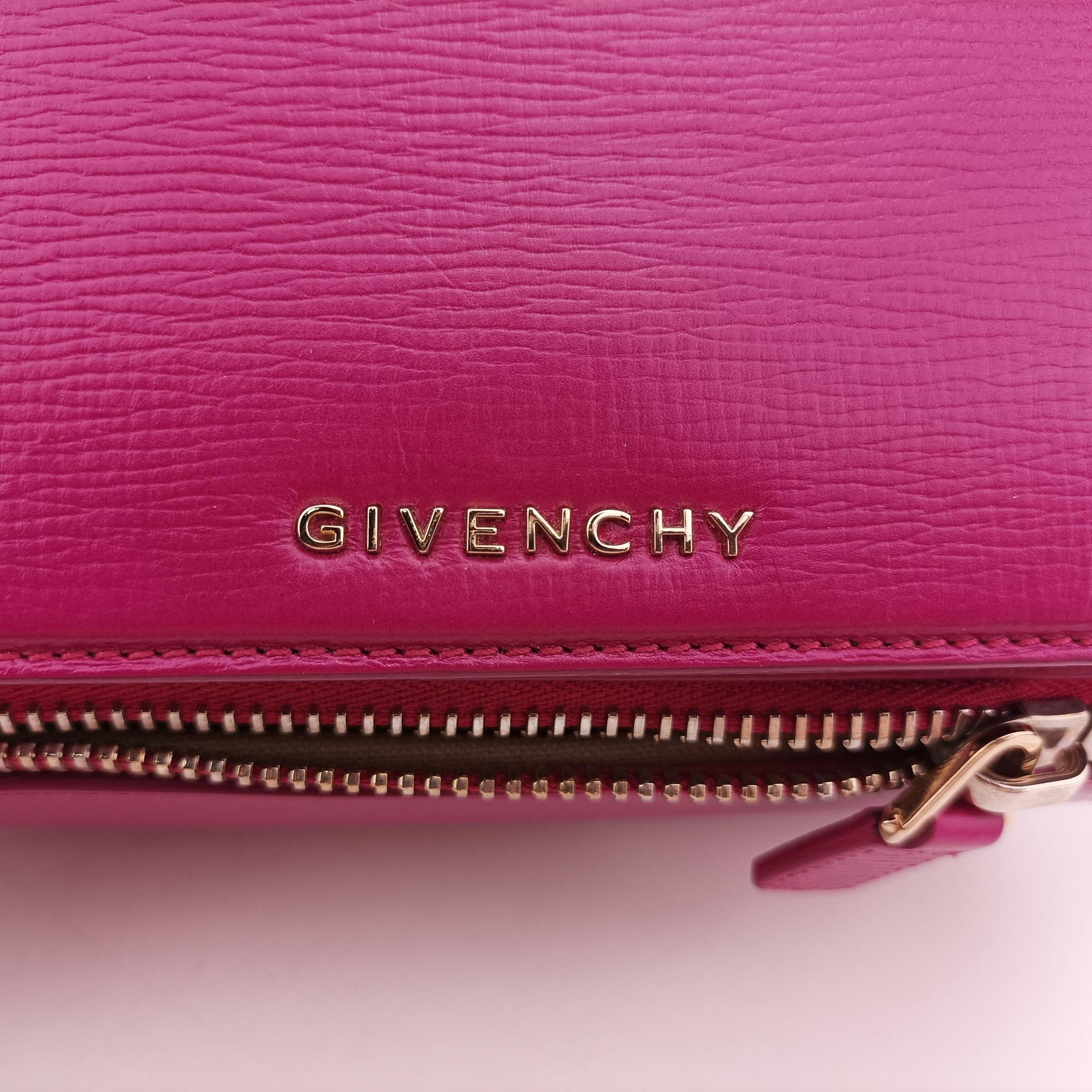 Pre-owned Givenchy Pandora Box Rose Leather  shoulderbag | stylenewstar