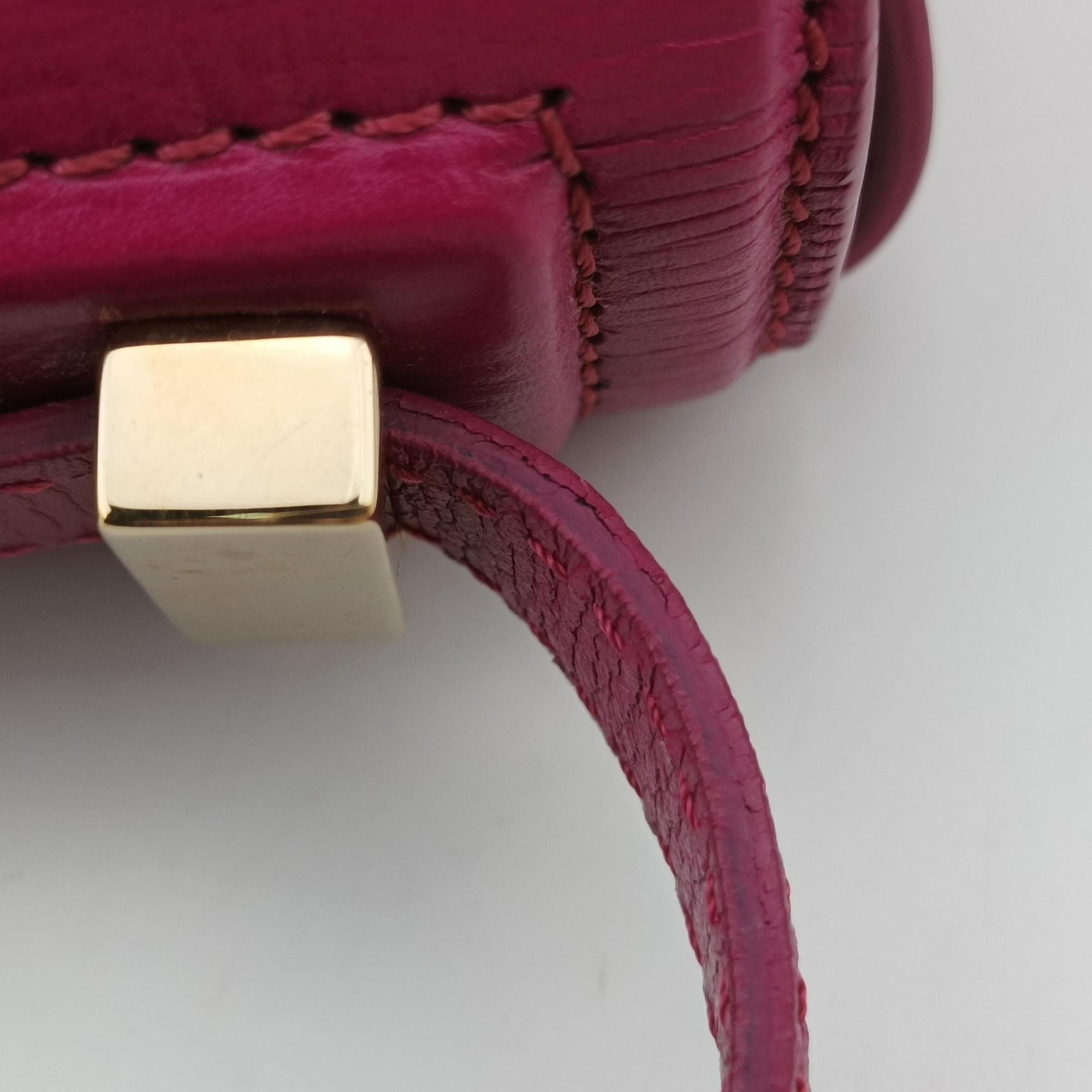 Pre-owned Givenchy Pandora Box Rose Leather  shoulderbag | stylenewstar