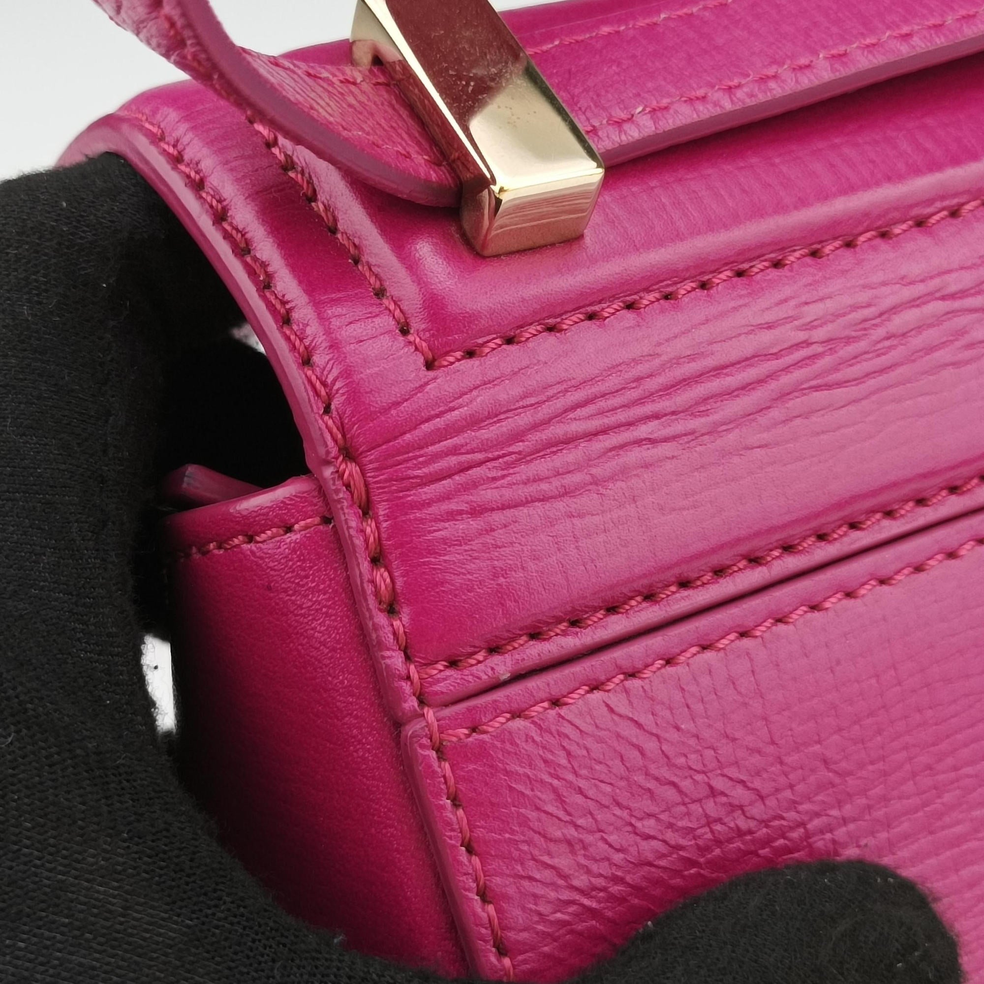 Pre-owned Givenchy Pandora Box Rose Leather  shoulderbag | stylenewstar