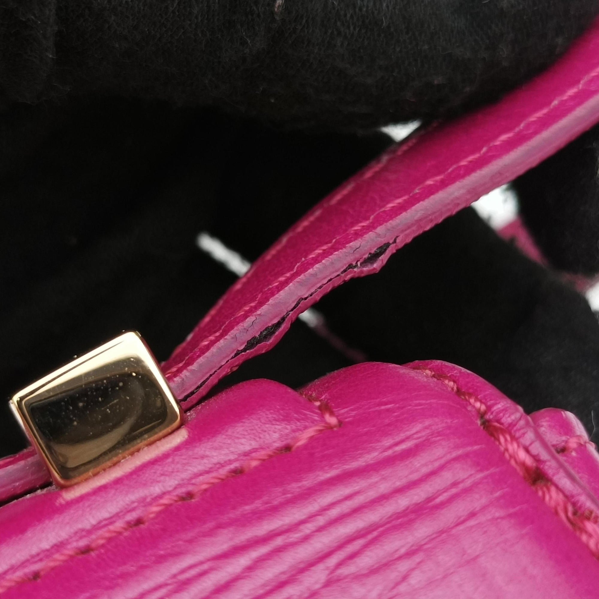 Pre-owned Givenchy Pandora Box Rose Leather  shoulderbag | stylenewstar