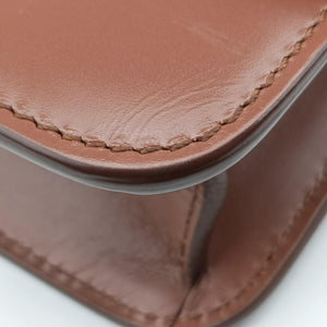 Pre-owned Burberry TB structured Brown Leather  bum bag/waist bag | stylenewstar