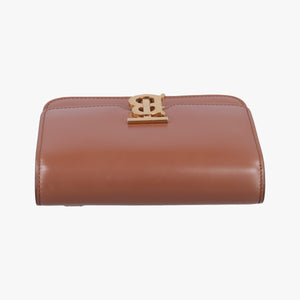 Pre-owned Burberry TB structured Brown Leather  bum bag/waist bag | stylenewstar