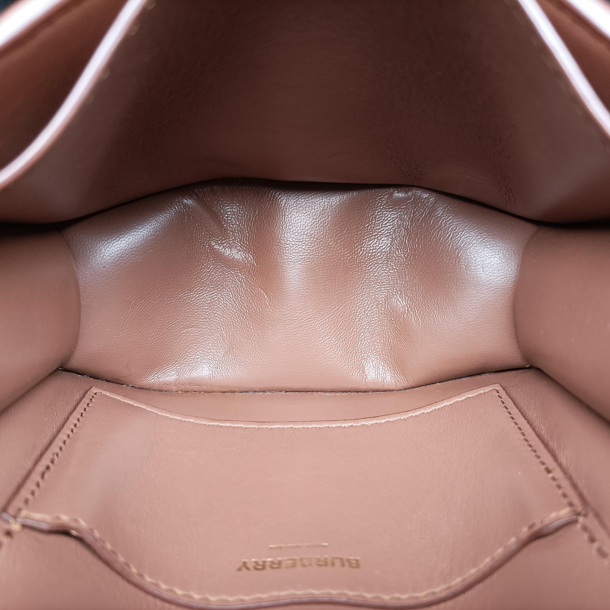 Pre-owned Burberry TB structured Brown Leather  bum bag/waist bag | stylenewstar
