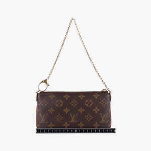 Pre-owned Louis Vuitton Pochette Mila MM brown Monogram Canvas M60094 shoulderbag | stylenewstar
