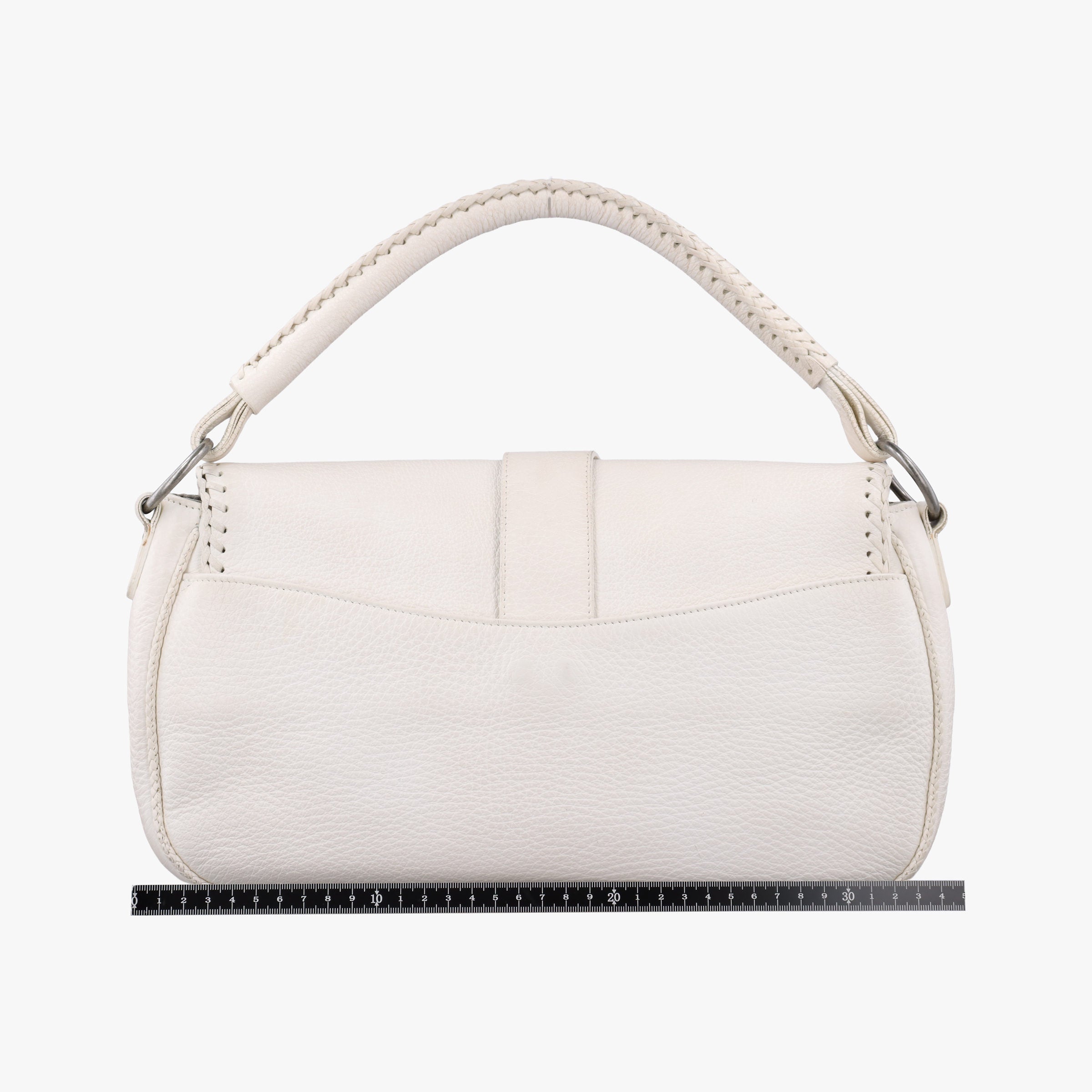 Pre-owned Christian Dior Gaucho White leather  handbag | stylenewstar