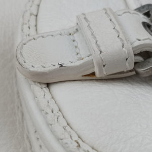 Pre-owned Christian Dior Gaucho White leather  handbag | stylenewstar