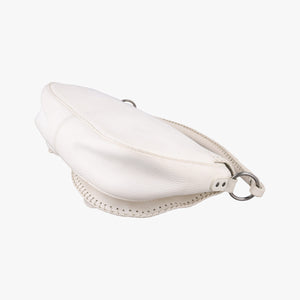 Pre-owned Christian Dior Gaucho White leather  handbag | stylenewstar