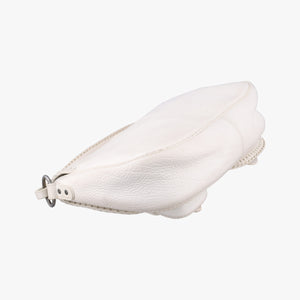 Pre-owned Christian Dior Gaucho White leather  handbag | stylenewstar