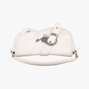 Pre-owned Christian Dior Gaucho White leather  handbag | stylenewstar