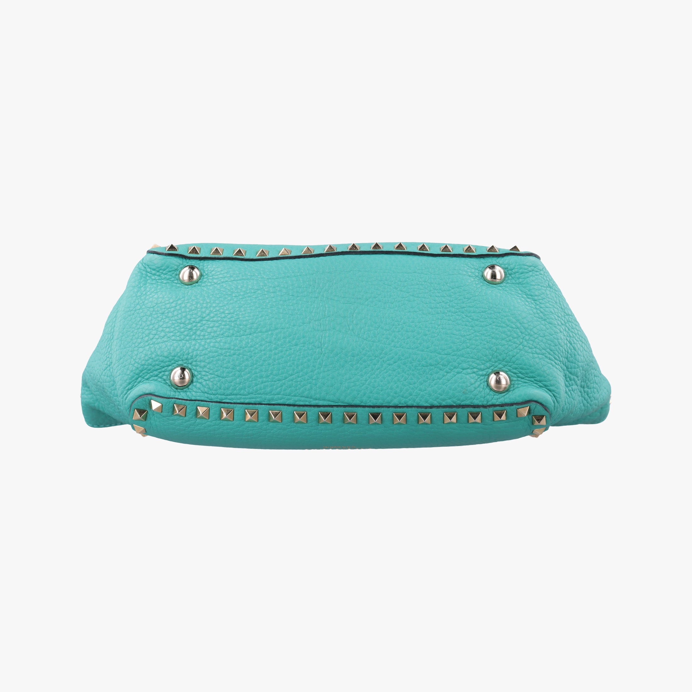 Vintage Valentino Rockstud BlueGreen Leather  shoulderbag | stylenewstar
