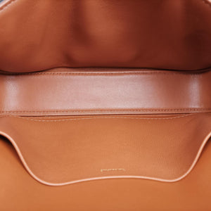 Pre-owned Celine Claude Triomphe Brown PVC coated canvas  shoulderbag | stylenewstar