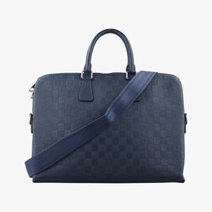 Pre-owned Louis Vuitton Porte Documents Jour Cosmos Damier Infinie N48224 shoulderbag | stylenewstar