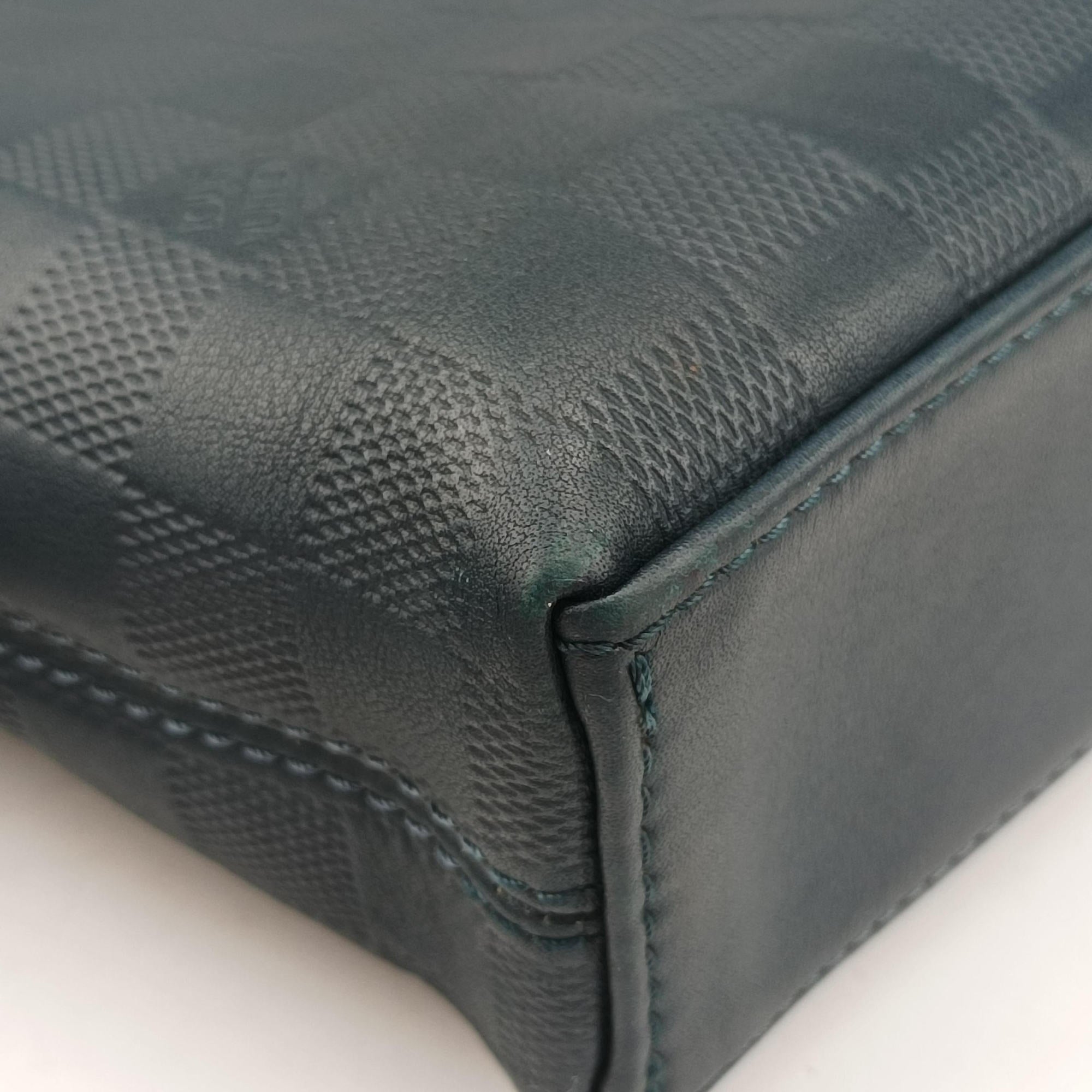 Pre-owned Louis Vuitton Porte Documents Jour Cosmos Damier Infinie N48224 shoulderbag | stylenewstar