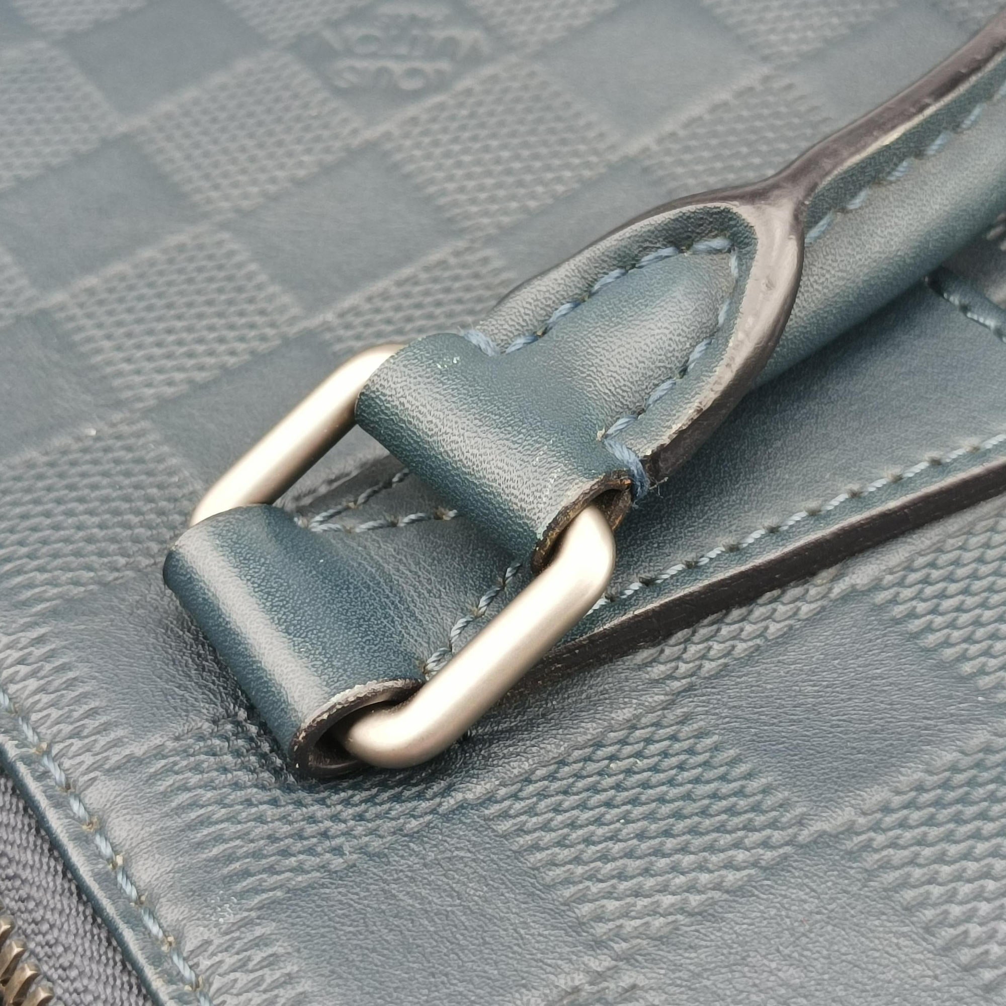 Pre-owned Louis Vuitton Porte Documents Jour Cosmos Damier Infinie N48224 shoulderbag | stylenewstar