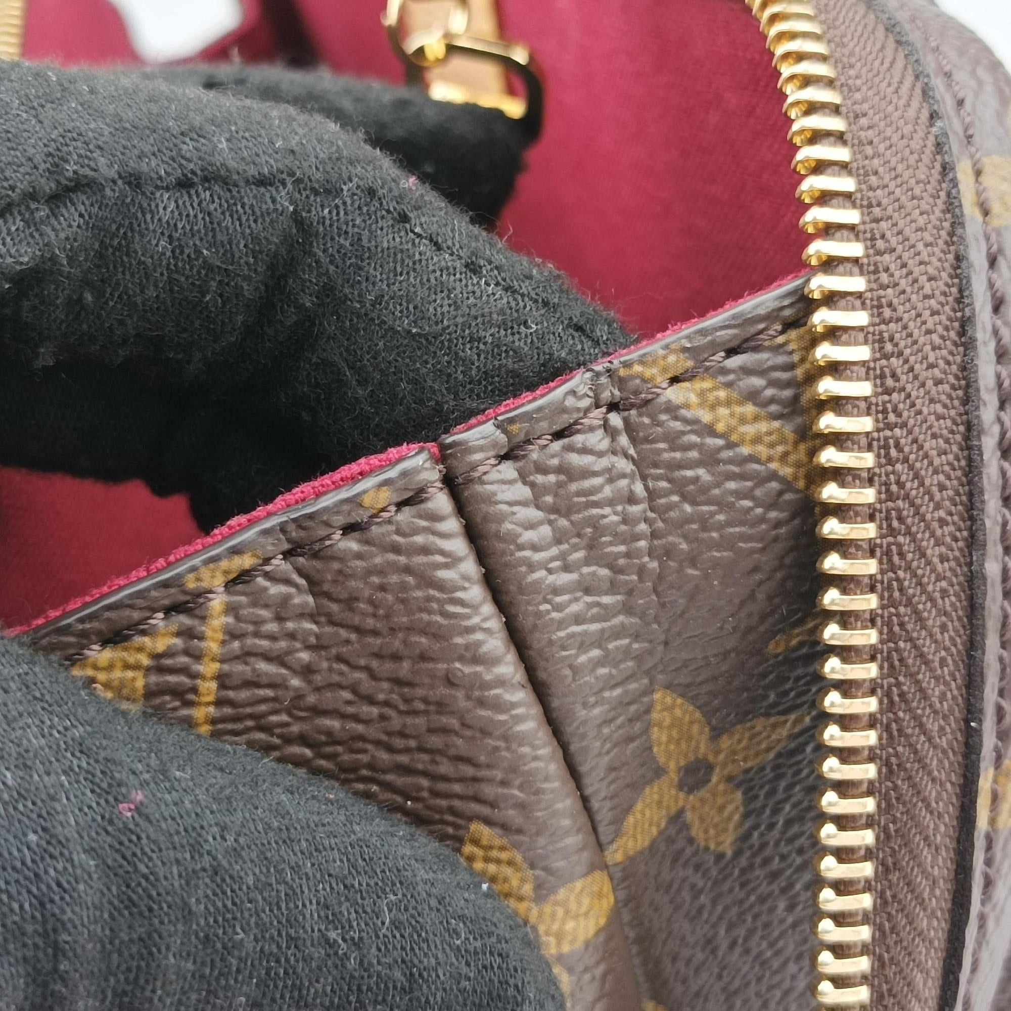 Pre-owned Louis Vuitton Petit Palais PM BROWN Monogram Canvas M45900 handbag | stylenewstar