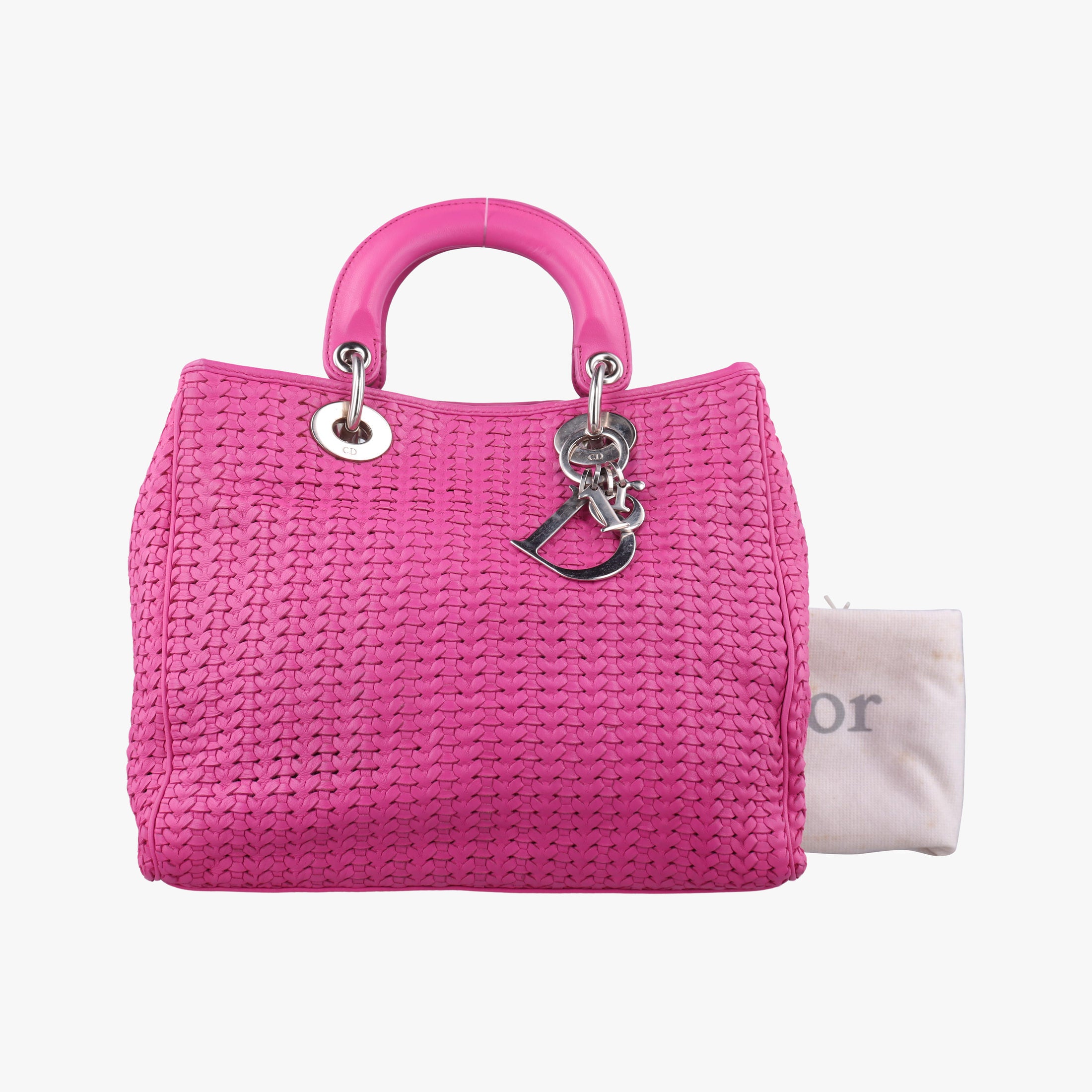 Vintage Christian Dior Soft Lady Dior Rose lambskin  handbag | stylenewstar