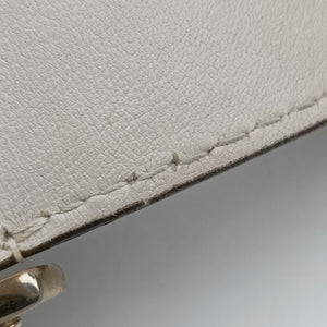 Pre-owned Gucci Stirrup White Leather 277514 handbag | stylenewstar