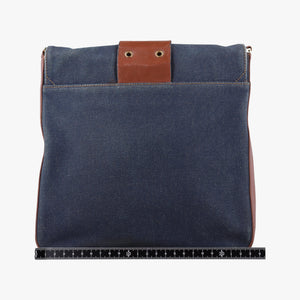 Pre-owned Christian Dior Street Chic Brown×blue canvasxleather  shoulderbag | stylenewstar