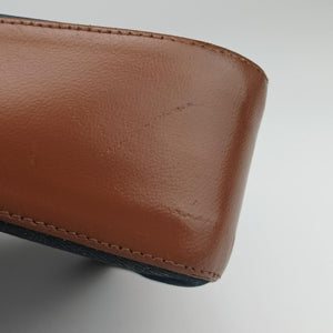 Pre-owned Christian Dior Street Chic Brown×blue canvasxleather  shoulderbag | stylenewstar