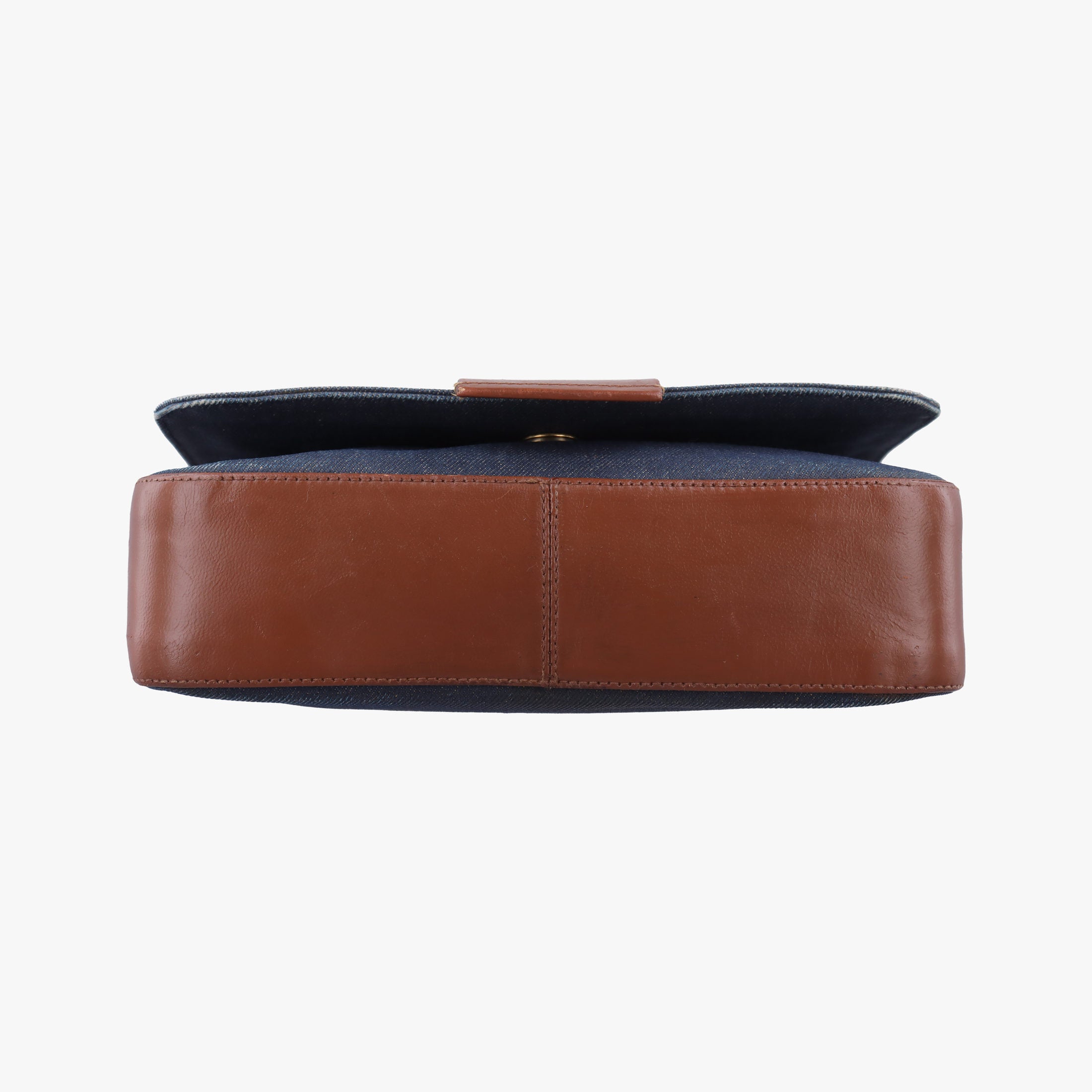 Pre-owned Christian Dior Street Chic Brown×blue canvasxleather  shoulderbag | stylenewstar