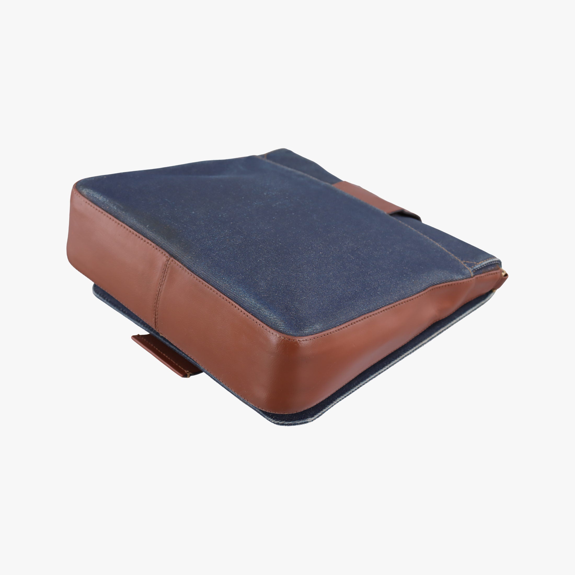 Pre-owned Christian Dior Street Chic Brown×blue canvasxleather  shoulderbag | stylenewstar