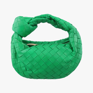 Pre-owned Bottega Veneta The Jodie Green lambskin  handbag | stylenewstar